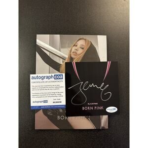 SIGNED JENNIE Blackpink - Born Pink CD Insert Autographed COA ACOA Cert #SC20230